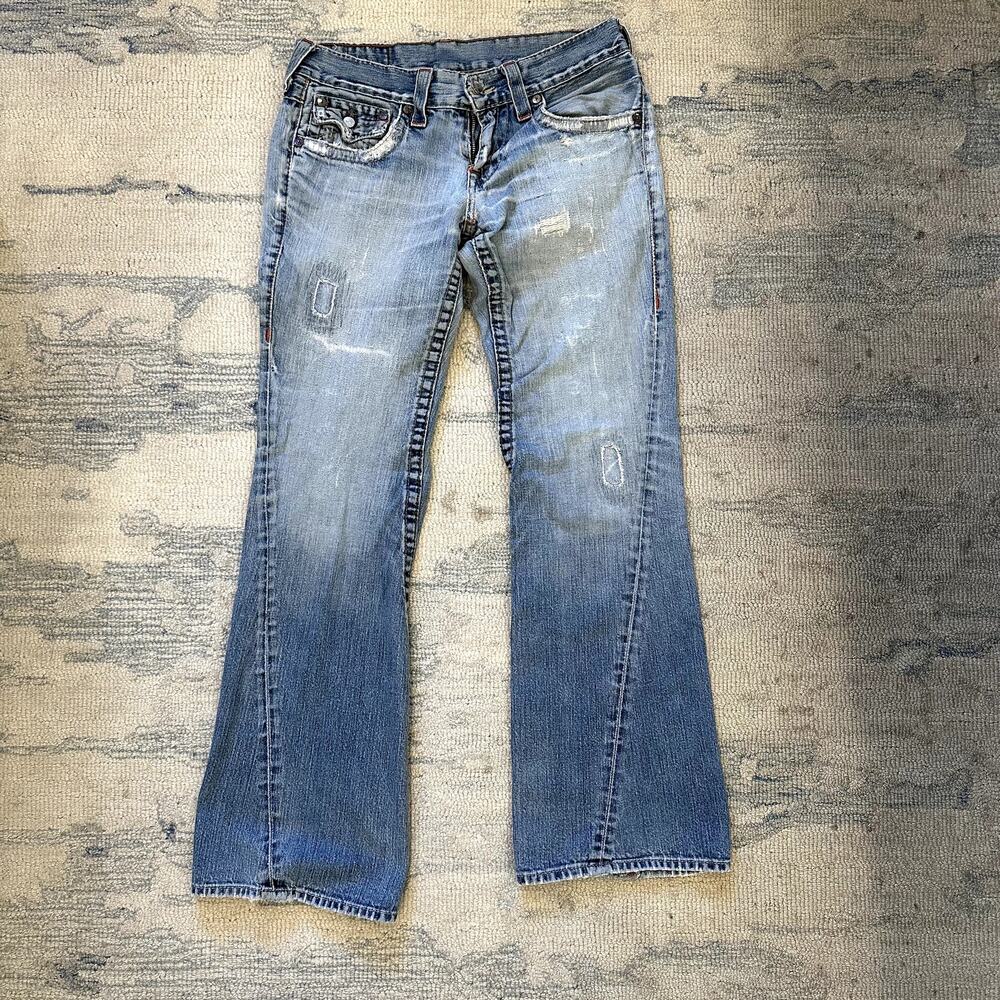Vintage 2000s Y2K True Religion Joey Jeans 30x33 Distressed